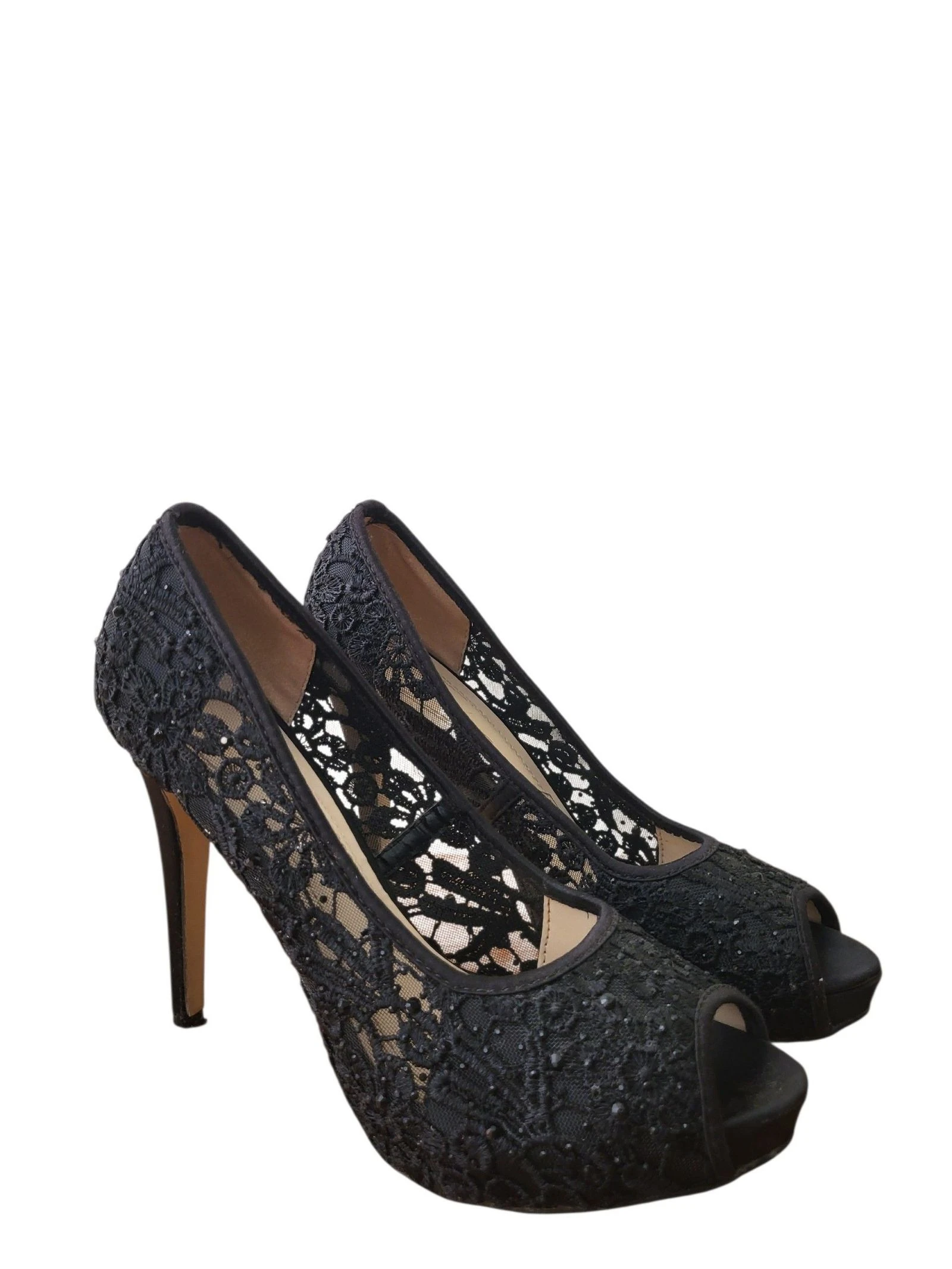 Zapato fiesta encaje y brilli